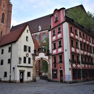 Hansel and Gretel Houses in Wroclaw